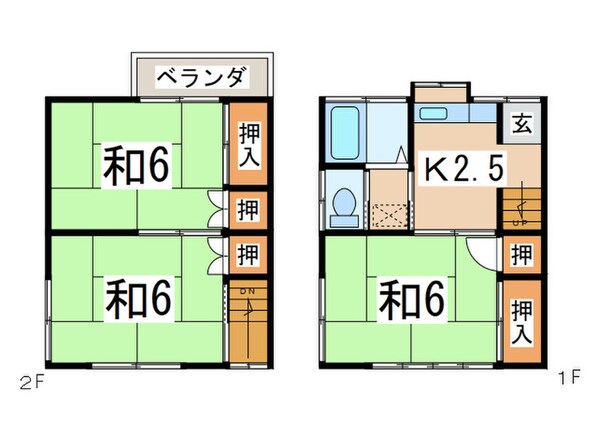 新倉アパ－トの物件間取画像